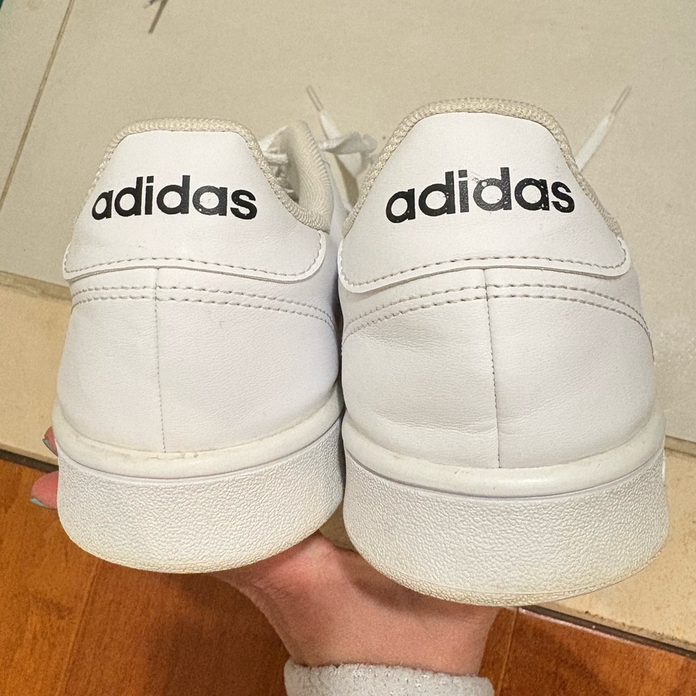 Adidas men White Leather Sneakers size 10.5